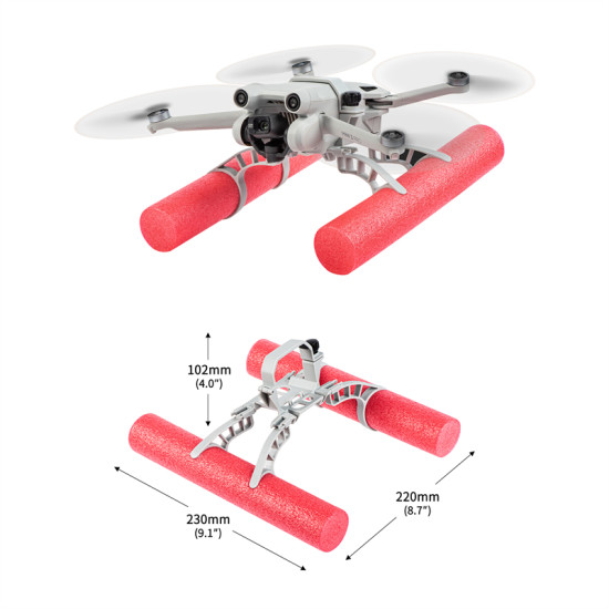 Landing Gear Floating for DJI Mini 3 PRO Accessories Foam Stick Kit Buoyancy Skid Training Anti-fall Water Protect Drone STARTRC