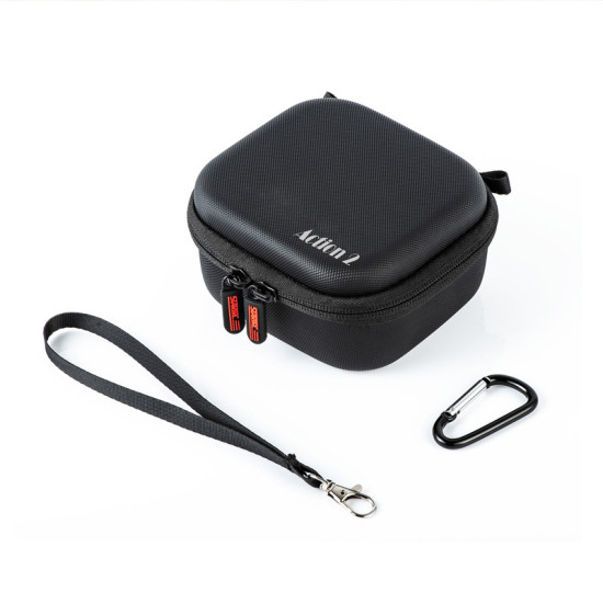 For DJI Action 2 Mini Storage Bag Portable Carrying Case Protector Box Camera Accessories Kit PU Handbag STARTRC Black
