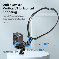 STARTRC Sports Camera Neck Holder for DJI Action 2 / GoPro hero / FIMI PALM 2 /Insta360 ONE X2 FPV Accessories Kit