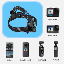 STARTRC Head Strap Headband First-person View Mount Sports Camera For DJI Pocket/action 2 Gopro89/10 Accessories Parts Kit Combo