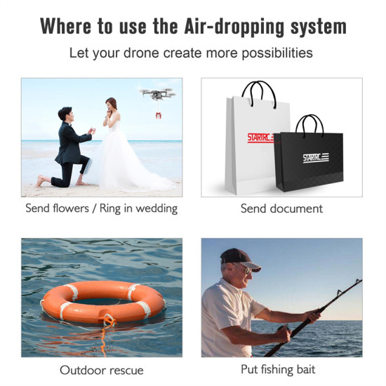 For Mavic 3 Air Dropping System Device Paracrate Airdrop Platform Remote Control Supplement Lamp Light Accessory Kit Parts Combo