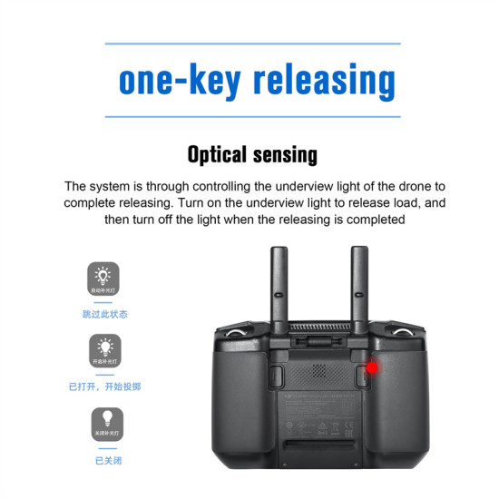 For Mavic 3 Air Dropping System Device Paracrate Airdrop Platform Remote Control Supplement Lamp Light Accessory Kit Parts Combo
