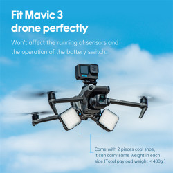 DJI Mavic 3 Camera Mount Holder Multifunction Expansion Kit Bracket for Mount DJI Pocket 2/Action 2/GoPro 10/LED Light