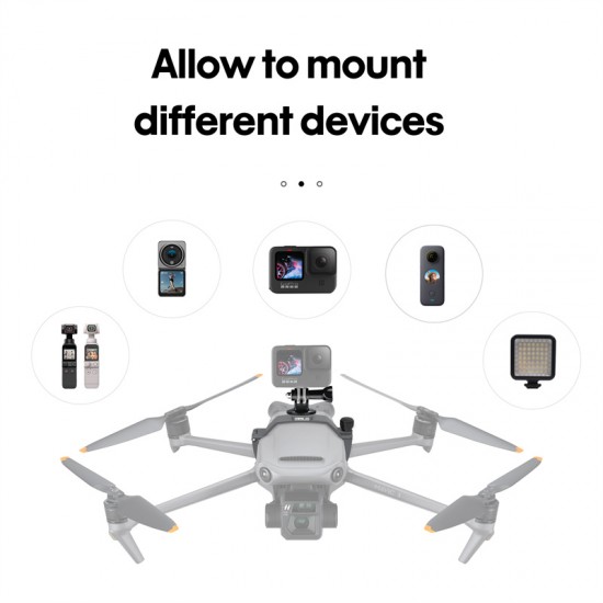 DJI Mavic 3 Camera Mount Holder Multifunction Expansion Kit Bracket for Mount DJI Pocket 2/Action 2/GoPro 10/LED Light