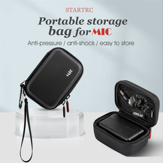 Portable Storage Bag Box Case For DJI MIC Hand Ropes Handbag Microphone Mountain Buckles Outside Sturdy Accessory Parts STARTRC 