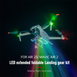 LED Extended Landing Gear for AIR 2S/MAVIC AIR 2 Lamp Flash Light Foldable Kit Leg Height Foot Protector Stand Drone Accessories