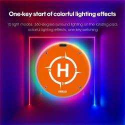 Landing Pad for DJI Avata/Mini 3 Pro/Mini 2/Mavic 2/Air 2S Drone Accessories Foldable 55cm LED Light Colorful Parking Apron Nail