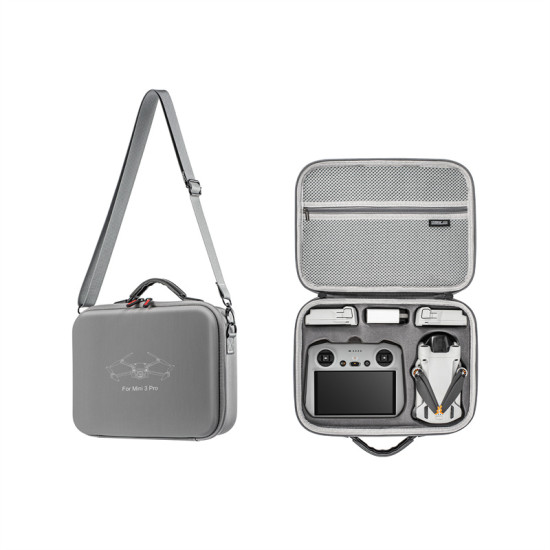 Portable Storage Bag DJI Mini 3 PRO Shoulder PU Handbag Carrying Case Waterproof Box Drone Accessories Storage Parts Protection