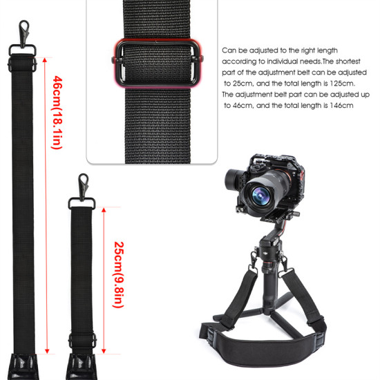 Shoulder Strap for DJI RS 3 Neck Lanyard HD Belt Safety Rope for DJI Ronin S 3 PRO Stabilizer Protective Film Accessories Part 