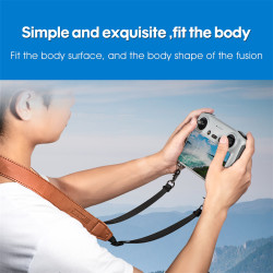 Shoulder Strap for DJI RC/RC PRO Controller Belt Cowhide Neck Lanyard for Mini 3 PRO Drone Remote Accessories Protector Set Rope 