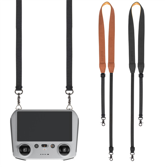 Shoulder Strap for DJI RC/RC PRO Controller Belt Cowhide Neck Lanyard for Mini 3 PRO Drone Remote Accessories Protector Set Rope 