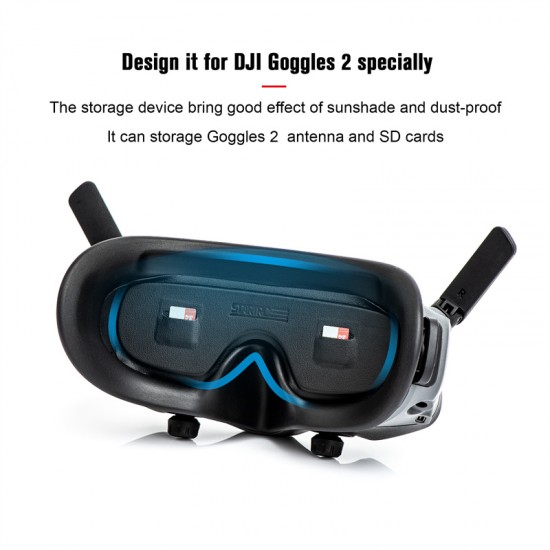 For DJI Avata Goggles 2 Accessories Protector Cover Dust-proof Glasses Lens Protective Parts Store SD Card PU Sleeve Set STARTRC
