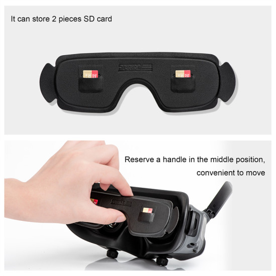 For DJI Avata Goggles 2 Accessories Protector Cover Dust-proof Glasses Lens Protective Parts Store SD Card PU Sleeve Set STARTRC