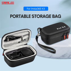 Storage Bag For Insta360 One X3 Carrying Case Handbag Waterproof PU Parts Hand Strap Lanyard Hard Portable Camera Accessories 