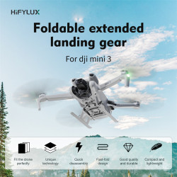 Hifylux Foldable Landing Gear for DJI Mini 3 Heighten Leg Anti-fall Prevention Training Quick Release Skid Drone Accessories Kit
