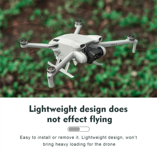 Hifylux Foldable Landing Gear for DJI Mini 3 Heighten Leg Anti-fall Prevention Training Quick Release Skid Drone Accessories Kit