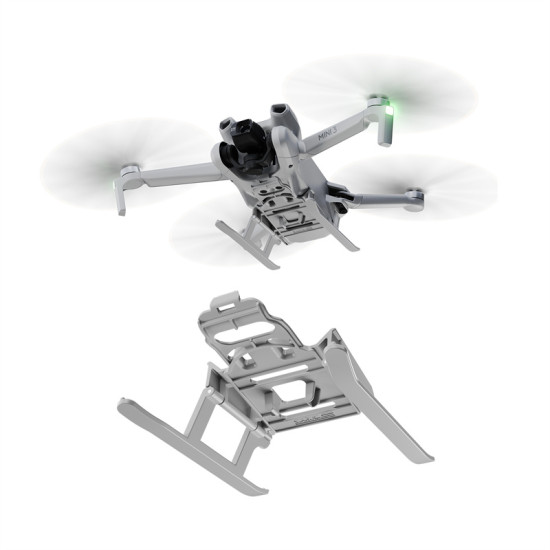 Hifylux Foldable Landing Gear for DJI Mini 3 Heighten Leg Anti-fall Prevention Training Quick Release Skid Drone Accessories Kit
