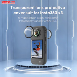 Lens Guards For Insta360 X3 Accessories STARTRC Transparent Protector Mirror Protection Cover Anti-Bump Scratch Camera Parts 