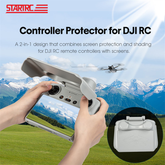 STARTRC Remote Controller Cover Hood For DJI RC Accessory Sunshade Screen 2-in-1 Plastic Protector Shell for Mini 3 Pro/Mavic 3 