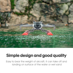 STARTRC Landing Skid Float Kit For DJI Mini 3 Expansion Drone Water Rod Training Gear Accessories Buoyancy Mount Stick Holder STARTRC Landing Skid Float Kit For DJI Mini 3 Expansion Drone Water Rod Training Gear Accessories Buoyancy Mount Stick Holder