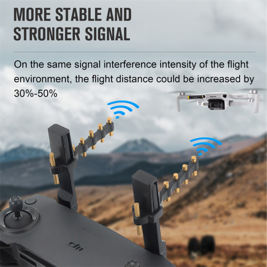 Yagi-Uda Antenna STARTRC For DJI MAVIC/Mini/Pro 2/Air/SPARK Accessories ABS Pure Copper Black Part Drone Signal Booster Extender 