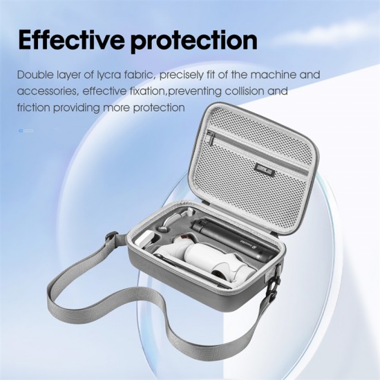 For Insta360 Flow Portable Bag Stabilizer Gimbal Storage Carrying Case Mobile Phone Holder Handbag Light Small PU Accessories