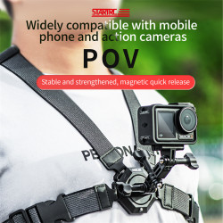 Magnetic Wearable Chest Strap STARTRC for GoPro/Insta360 X3/Action 3/Pocket Sport Camera Mobile Phone POV Shooting Accessories