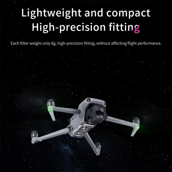 GND 16 Filter For Mavic 3 Pro  Camera Lens Filters STARTRC Drone Accessories Waterproof Anti Scratch Optical Glass Matte Black