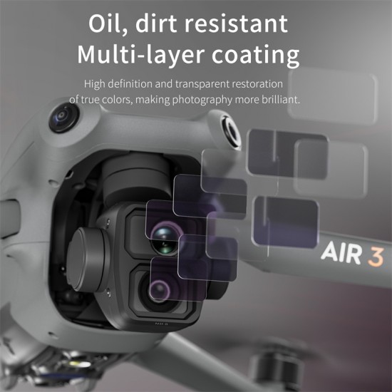 Lens Filters For DJI Air 3 ND8/16/32/64 UV CPL Natural Night Star Filter Drone Accessories STARTRC Aluminum Alloy Frame Glass