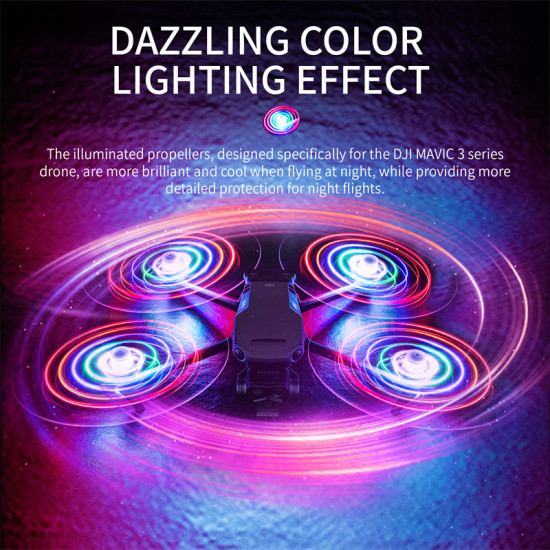 STARTRC suitable for DJI Mavic 3 Pro UAV luminous illuminated blade propeller LED lights for night flight