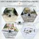 STARTRC DJI Mini4 Pro Lightweight Extension Landing Gear Effective Height Increase 20 mm Protecting the fuselage head
