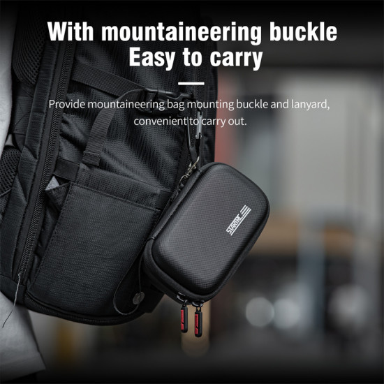 STARTRC For DJI Mic 2 Storage Bag Case Box Wireless Microphone PU Portable Handhed Outdoor Scratch Resistant And Waterproof 
