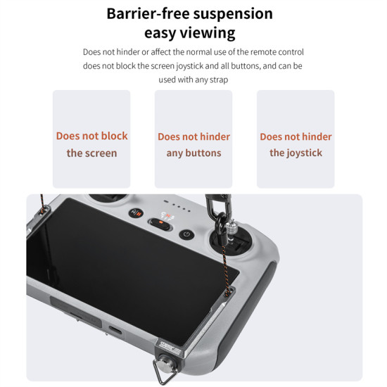 STARTRC Screen remote control self-balancing hanging metal fixing piece suitable for DJI Mavic 3/Air3/Mini3/4 Pro rope RC 2 hanging RC accessories 