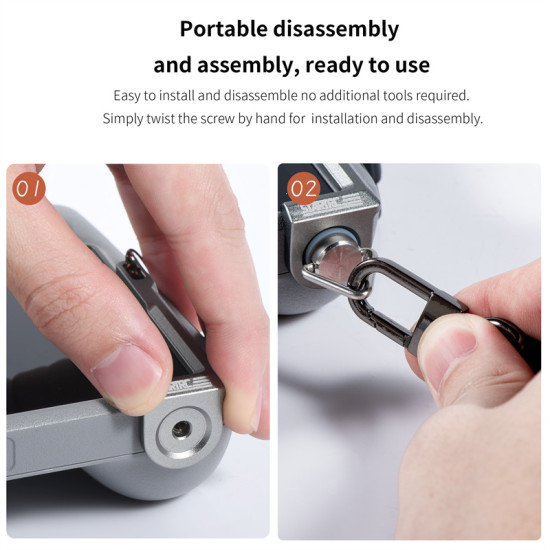 STARTRC Screen remote control self-balancing hanging metal fixing piece suitable for DJI Mavic 3/Air3/Mini3/4 Pro rope RC 2 hanging RC accessories 