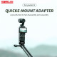 STARTRC suitable for DJI Quicke-mount adapter Pocket3 dedicated quick installation adapter, expanding multi-functional base connectors