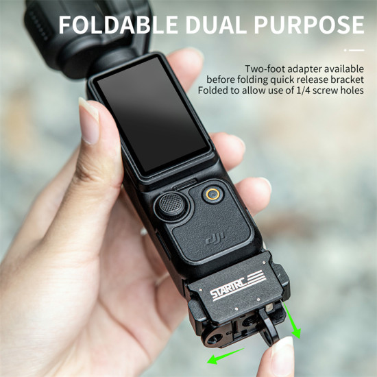 STARTRC suitable for DJI Quicke-mount adapter Pocket3 dedicated quick installation adapter, expanding multi-functional base connectors