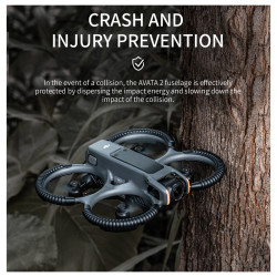 STARTRC DJI Avata 2 Chartreuse Fluorescent orange Black Crossover Aircraft Collision Prevention Blade Protection Cover Fall Prevention Omni directional Protection Accessories