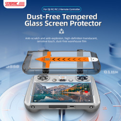 For DJI RC RC 2 Remote Controller Dust- Free Tempered Glass Screen Protector