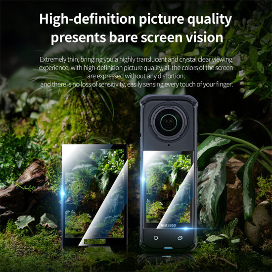 STARTRC Shadow Stone Insta360 X4 Anti-scratch Protective Film screen tempered explosion-proof 360 panoramic sports camera 360 x4 accessories