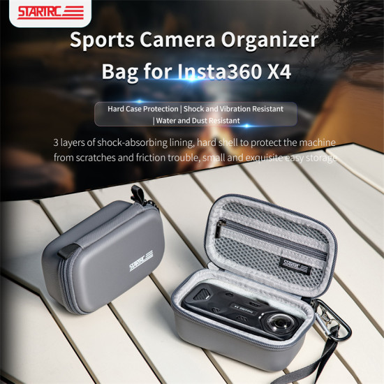 Sports Camera Organizer Bag For Shadowstone Insta360X4 Storage Bag Portable Panoramic Action Camera Protection Bag insta360 accessories