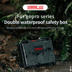 STARTRC suitable for GOPRO12/11/10/9 double waterproof safety box hard shell double layer storage portable tank proof camera storage box accessories
