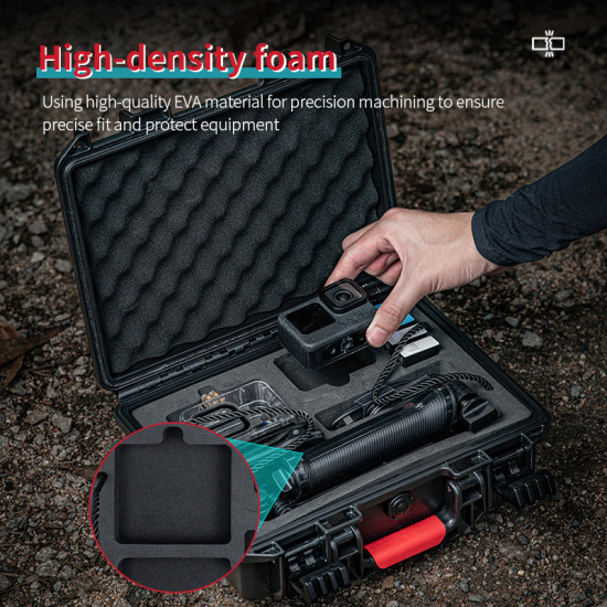 STARTRC suitable for GOPRO12/11/10/9 double waterproof safety box hard shell double layer storage portable tank proof camera storage box accessories