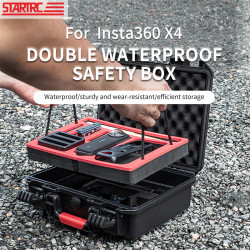 Suitable for Shadowstone Double waterproof safety box Insta360 x4 storage box accessories Large capacity portable convenient anti-fall DIY waterproof safety box