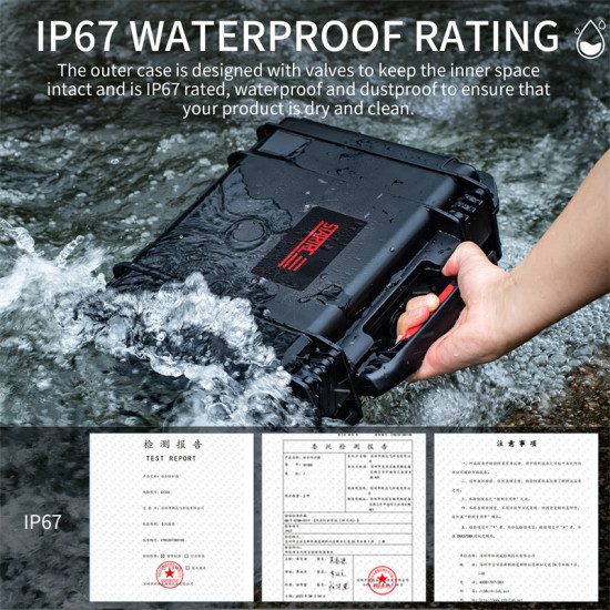 Suitable for Shadowstone Double waterproof safety box Insta360 x4 storage box accessories Large capacity portable convenient anti-fall DIY waterproof safety box