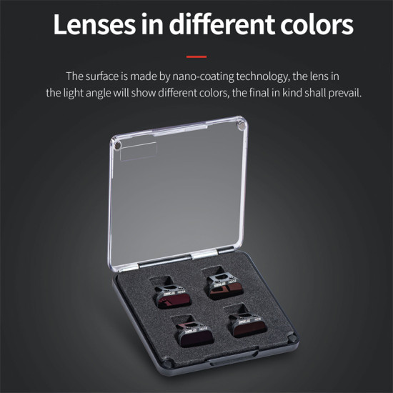 STARTRC Universal for DJI Mini4K Mini 2 Mini2 SE ND Filter Set of Four scratch, dust, and oil resistant filter set, pan tilt camera lens accessories