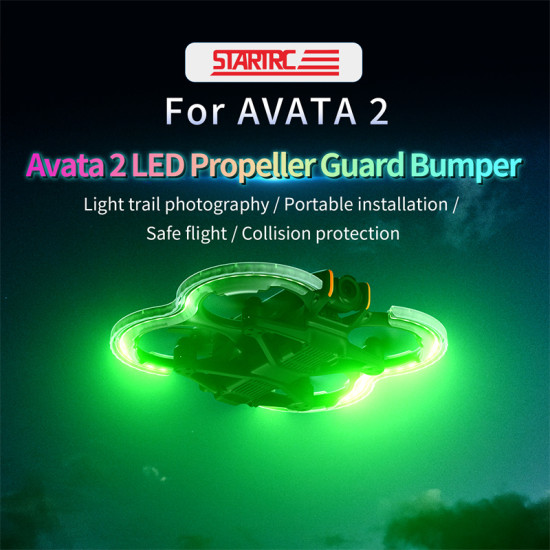 For STARTRC DJI AVATA 2 LED propeller guard bumper