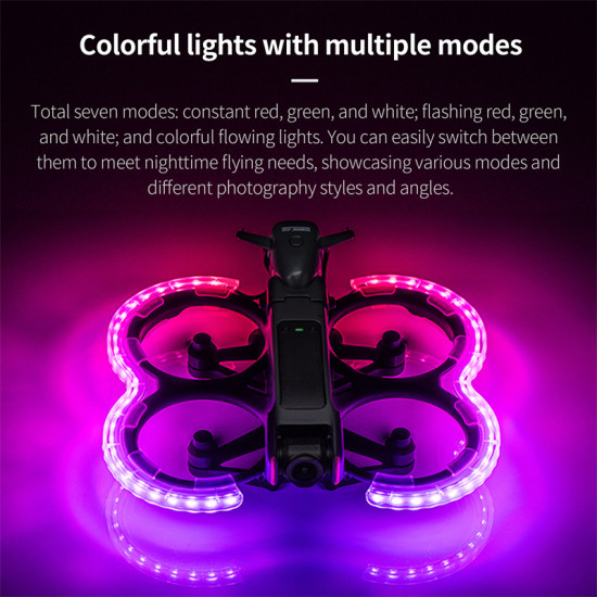 For STARTRC DJI AVATA 2 LED propeller guard bumper