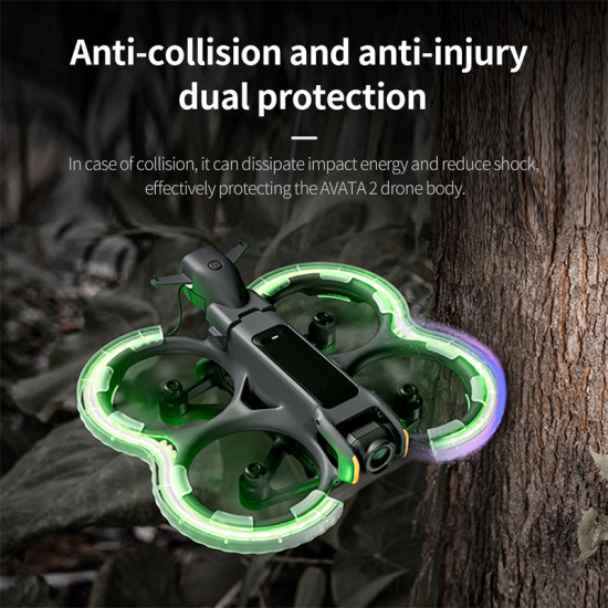 For STARTRC DJI AVATA 2 LED propeller guard bumper