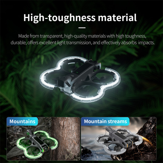For STARTRC DJI AVATA 2 LED propeller guard bumper