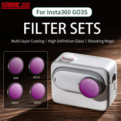 For insta360 go 3s filter sets,ND8  ND16  ND32  ND64,